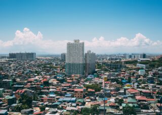 aerial view of Manila, Philippines; skip tracing services in the Philippines concept