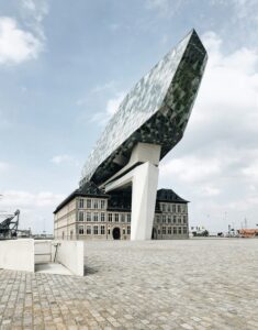 Antwerp Port House in Belgium; skip tracing services in Belgium concept