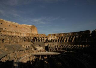 inside the Colosseum in Rome, Italy; skip tracing services in Italy