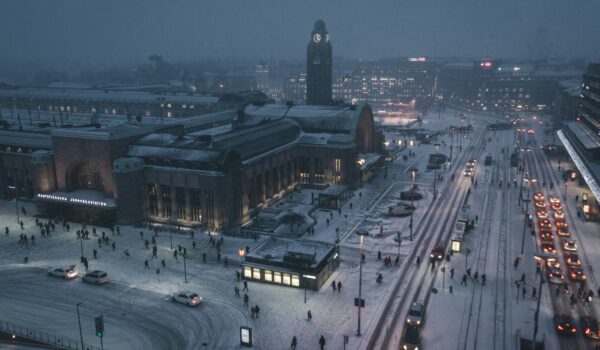 aerial view of Helsinki, Finland; skip tracing services in Finland concept