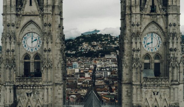 Basílica del Voto Nacional in Quito, Ecuador; skip tracing services in Ecuador concept