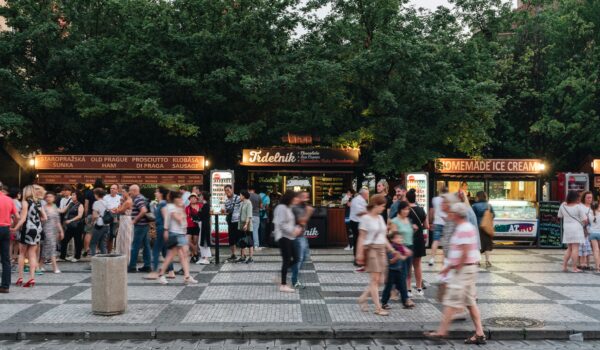 people walking in a park in Czech Republic; locate birth parents in Czech Republic concept