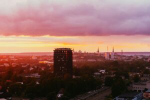 aerial view of Tallinn, Estonia; skip tracing services in Estonia concept