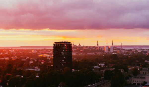 aerial view of Tallinn, Estonia; skip tracing services in Estonia concept