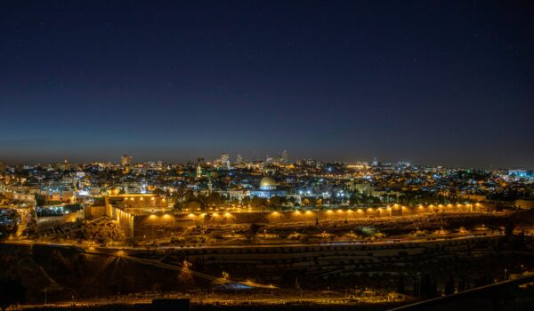 aerial view of the old city Jerusalem, Israel; skip tracing services in Israel concept