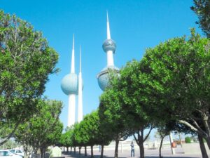 Kuwait towers in Kuwait City, Kuwait; skip tracing services in Kuwait concept