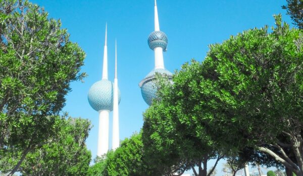 Kuwait towers in Kuwait City, Kuwait; skip tracing services in Kuwait concept