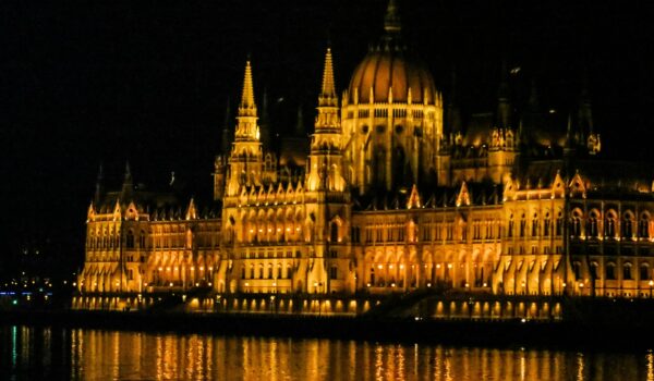 Visitor Centre at night in Budapest, Hungary; skip tracing services in Hungary concept