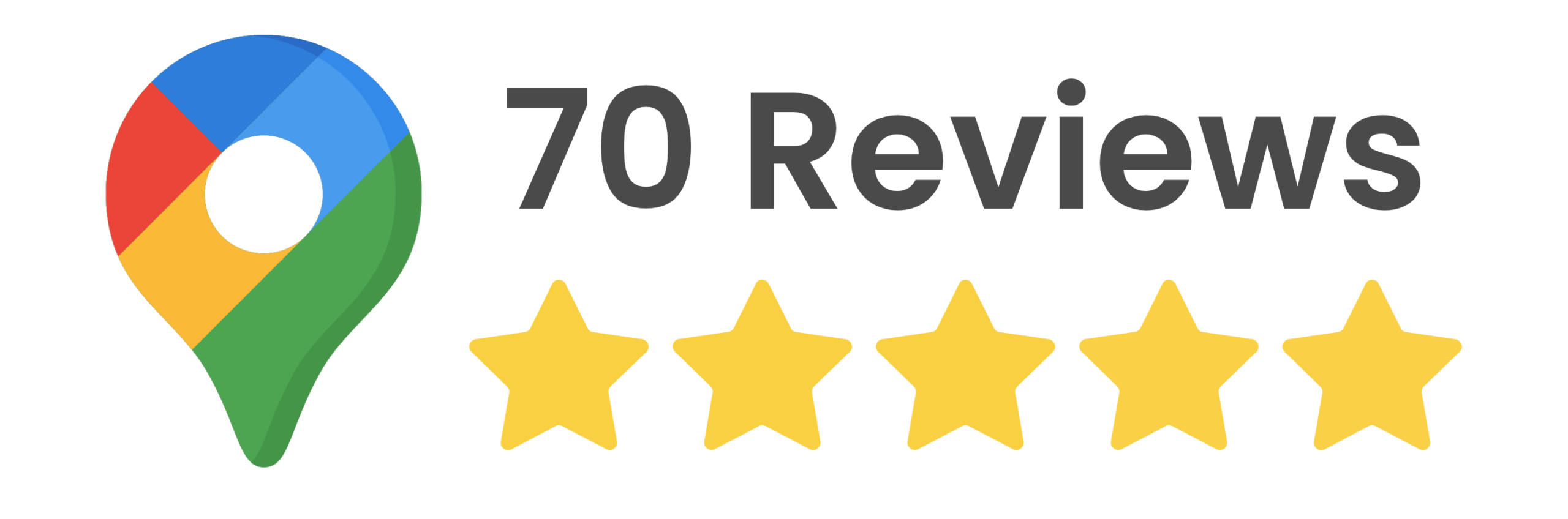 Over 70 5-star reviews